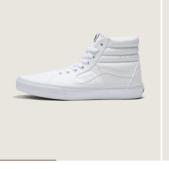 Vans Men's Classic White High-Tops - Picture 1 of 6
